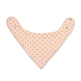 Baby Dreieckstuch Lätzchen Spucktuch 4er Pack für Mädchen, Einstellbar Weiche Baumwolle Kerchief mit Druckknöpfen - 3