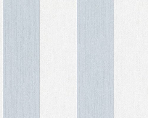 Streifentapete Esprit 10, Vlies, blau, weiß - 2