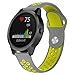 Produktbild BZLine® Für Garmin Vivoactive 3 GPS Smartwatch Armband, Ersatz Weich Silikon Sport Schnellverschluss Armband Gurt für Garmin Vivoactive 3 Fitness-Smartwatch (Grau + Gelb)