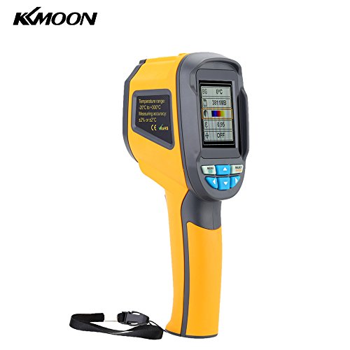 Preisvergleich Produktbild KKmoon Professionelle Wärmebildkamera Tragbare Infrarot-Thermometer IR Wärmebildkamera Infrarot-Bildgebungsgerät 0.3 Megapixel,mit 2.4 Zoll Farbe Anzeige, mit Schutztasche 4G SD Karte
