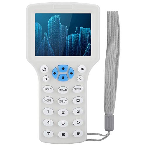Preisvergleich Produktbild ASHATA RFID Kartenkopierer, Multifrequenz-Handheld-RFID-Ausweis-Z... Multifunktion Kopiergerät für RFID-Ausweis / IC-Lesegeräte mit verschlüsselter Chipkarte