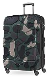 HAUPTSTADTKOFFER  - X-Kölln - Valise rigide grande Bagage Trolley 4 roues extensible, TSA, 76 cm, 120 litres, Camouflage