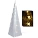 Produktbild Leucht-Pyramide mit Sternen-Hologramm 45 cm