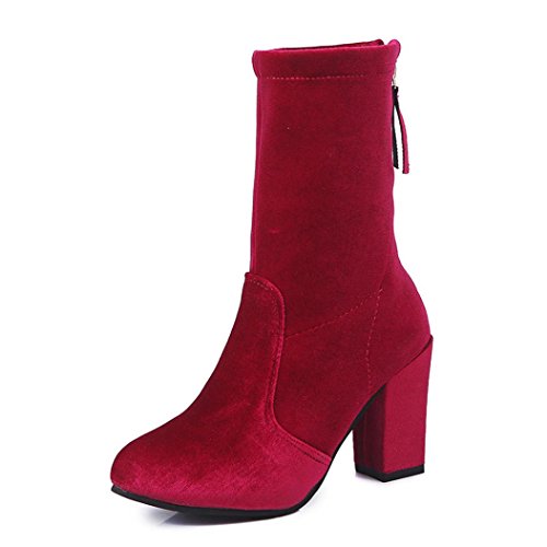 Block Heel Amazon Womens Boots Uk Ochanmeb Women Patent Leather