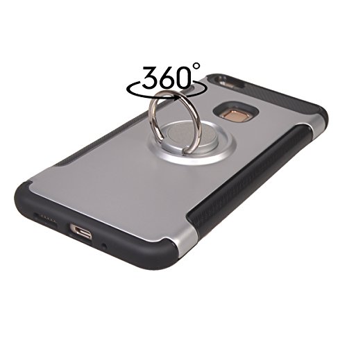 huawei p10 Lite Funda COOLKE Doble Capa TPU PC Shockproof Anti-rasgu os tel fono caso protecci n C scara Cover de 360 Rotating Ring Grip Stand Holder para huawei p10 Lite - plata reviews huawei p10 Lite Funda COOLKE Doble Capa TPU PC Shockproof Anti-rasgu os tel fono caso protecci n C scara Cover de 360 Rotating Ring Grip Stand Holder para huawei p10 Lite - plata