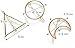 Cuhair 6pcs Minimalist Dainty punk metal Gold Silver Hollow Geometric Metal Hairpin Hair Clip Clamps,Circle, Triangle and Moon