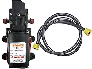 Shakti Tech Agriculture Battery Sprayer Motor Pump 12V DC Diaphragm High Performance Water Pump 110 PSI And 1.25 Meter Pipe Combo Set Pressure Washer