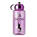 Produktbild Trinkflasche, Einhorn, Unicorn, Wasserflasche mit Ziehverschluss, Sportflasche mit Zieh- und Drückverschluß, BPA Frei, spülmaschinenfeste, Einhändig Trinken, groß, 1000 ml dicht, Auslaufsicher, Fahrrad Laufen Sport Fitness Yoga Wandern