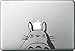 Produktbild Vati Blätter Removable kreative Karikatur Mein Nachbar Totoro Aufkleber Aufkleber Skin Art Schwarz für Apple Macbook Pro Air Mac 13 "15" Zoll / Unibody 13 "15" Zoll-Laptop