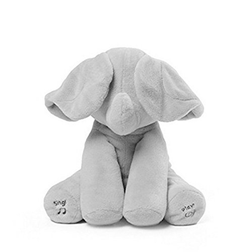 Electronic Music Elephant Soft Dolls Toys Animal Elephant Pillows