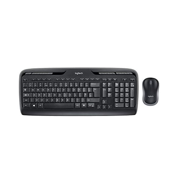 Logitech MK330 Combo Teclado y Ratón Inalámbrico para Windows, 2.4 GHz con Receptor USB Unifying, Ratón Inalámbrico…