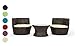 Produktbild Rattan4Life Capri Rattan braun / creme Polyrattan Gartenmoebel Sitzgruppe Lounge Moebel Set Tisch Gartentisch Sessel Sofa Stuhl Kissen Balkon Garten