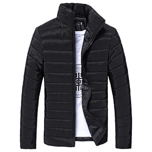Preisvergleich Produktbild Elecenty Herren Wintermantel Steppjacke Kapuzenjacke Sweatjacke Übergangsjacke Outdoorjacke Winterjacke Männer Warm Mantel Winterjacke Mit Kapuze Pullover Sweatshirts Outwear (M, Schwarz)