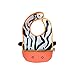 Waterproof&Leakproof Baby Bibs, Unisex, zebra