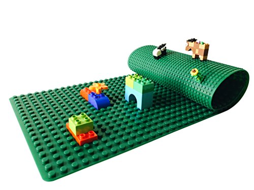 Icellent Green Silicone Brick Building Play Mat, 12