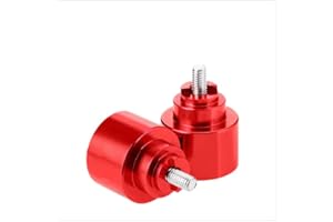LOVEMOTOR CNC Motorrad Lenker Bike Anti Vibration Lenkerenden Stecker Grip Ends Kappe Abdeckung Für Honda CBR 600RR 900RR 929RR (red)