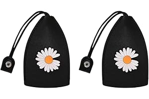 Junerain 4PCS Custodia per chiave tipo estraibile creativo, custodia per chiave auto in pelle PU Cartoon Grande capacità Cover per chiave auto estraibile per uomo donna, custodia portachiavi per auto