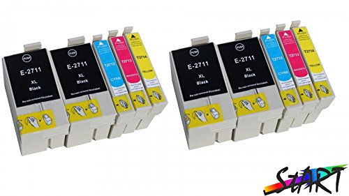 Start - Cartuchos de Tinta Compatible con Epson 27XL (4 Negro, 2 Cian, 2 Magenta, 2 Amarillo) Alta Capacidad con Epson Workforce WF 3620 3640 7610 7620 7110