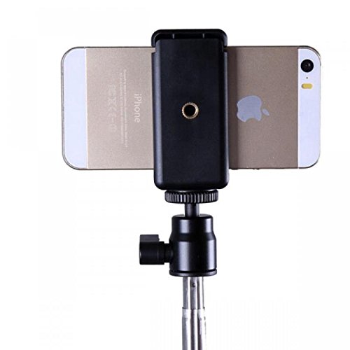 FotoFo Universale Smartphone Stativ Adapter Handy Halterung Handy Selfie Stick Clip Halter Montageadapter fÃ¼r Einbeinstativ/Dreibeinstativ Stativ-Halterung fÃ¼r iPhone und andere Smartphones