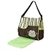 Produktbild Multifunktions Baby Windel Wickeltasche Handtasche Affe Mama Muster Grün Stripes