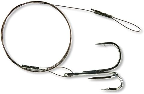 Cormoran1x7 Stainless Steel Leader with Tab and Drilling 50 cm 12 kg Size 1/0 75 27121
