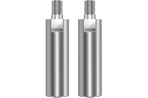 CaCaCook Pręt przedłużający do szlifierki kątowej, pręt łączący przedłużający, obrotowy zestaw wałków przedłużających ze stali nierdzewnej, szlifierka kątowa pręta przedłuża korbowód, 80 x 16 mm