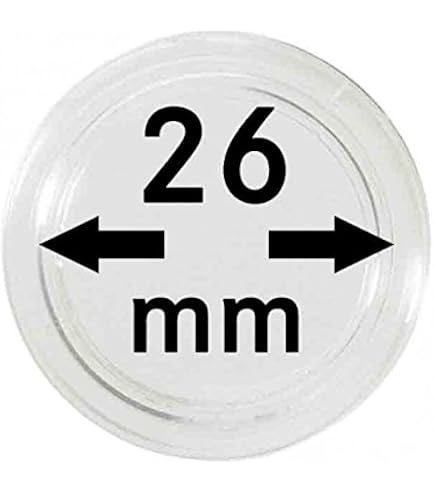 100st Münzkapseln Kapseln Caps 18mm-30mm Für 2 Euro Münzen Coin Mit