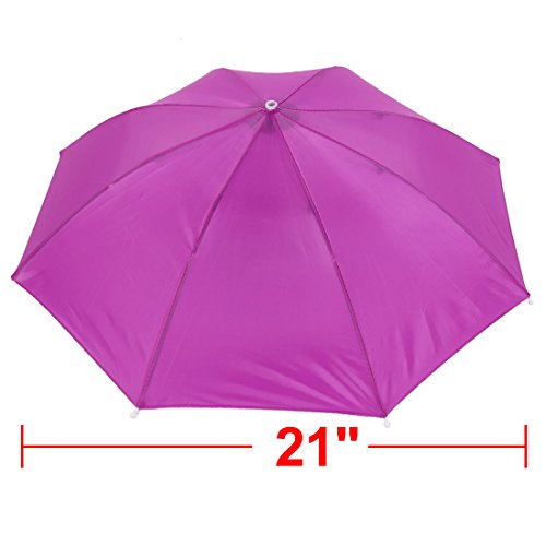 21″Durchmesser Schirmhut Regenschirm Fuchsie Angeln Beach Sports Hand Frei - 2