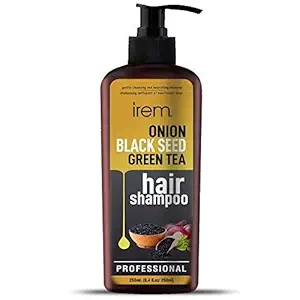 Irem Onion Black Seed & Green Tea Hair Shampoo For Hair Revitalizing & Hair Fall Control 250ml