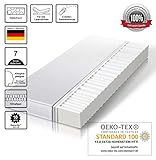 matratze 90 x 200 h3 Deutsche Herstellung - ÖkoTex zertifiziert - PrüfSiegel - Memoryelastisch - Schadstofffrei - Anitallergen - für alle gänigen Lattenroste