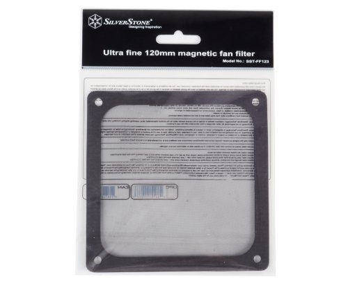 SilverStone SST-FF123B – 120 mm Lüfterabdeckung mit ultra-feinem Staubfilter, Magnet-Montage, schwarz - 2