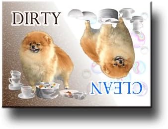 Pomeranian Clean Dirty Dishwasher Magnet