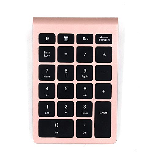 Preisvergleich Produktbild ILYO Drahtlose Bluetooth Bluetooth Tastatur Bluetooth Radio Digital Keypad,Gold