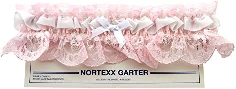 Nortexx Garter Belt with White Bow, Pink