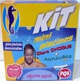 Envases: Cloro 500 gr y Antialgas 500 ml.