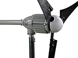 windenergie englisch Windgenerator. Turbine, Windrad, iSTA-Breeze®, i-2000, 2 KW / 48 V, Rotorblätter schwarz