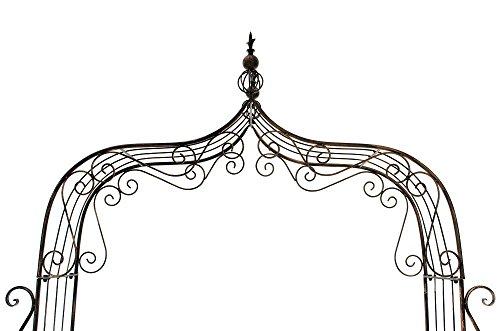 CLP Metall-Rosenbogen AURORA, 2 verschiedene Aufbau Möglichkeiten, pulverbeschichtet, sehr stabil bronze - 4