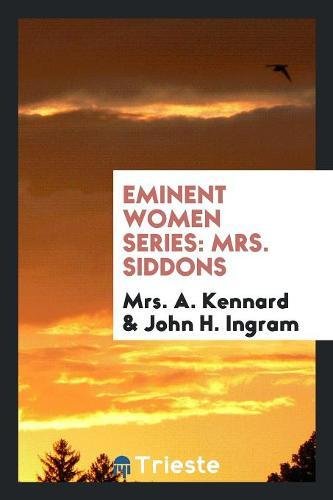 Preisvergleich Produktbild Eminent Women Series: Mrs. Siddons