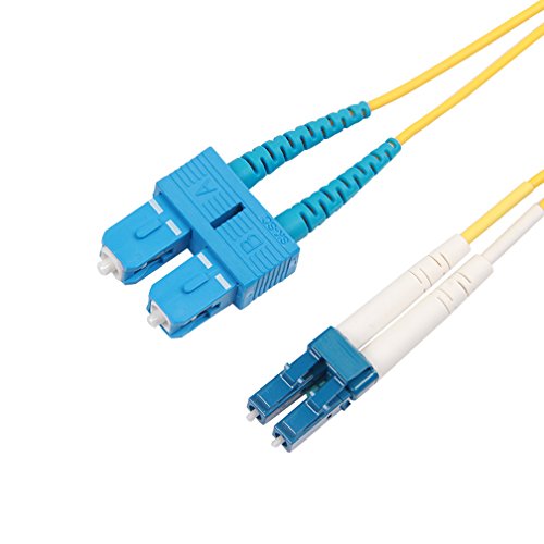 10Gtek OS2 LC-SC Faseroptik Patchkabel, 9/125 Singlemode Duplex Kabel, 1 Meter (3 Fuß) - 3