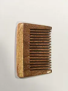 SOIL AND EARTH Neem Wood Travel Comb (Brown, 11x6.51x1 cm)