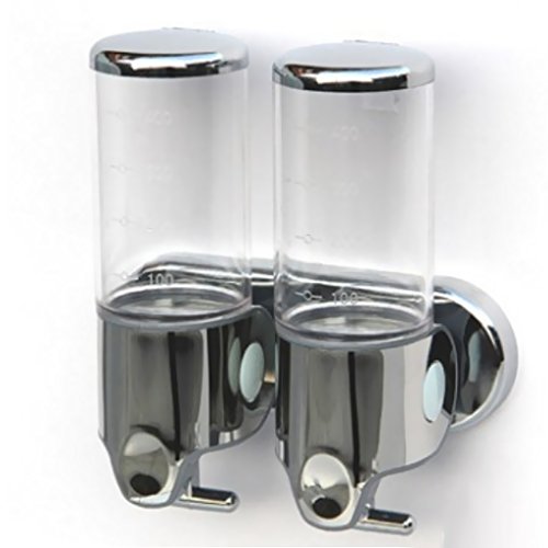 MagiDeal Shampoo- und Seifenspender für Wandmontage – klar, 500ml - 4