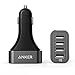Price comparison product image Anker 9.6A / 48W 4-Port USB Car Charger with PowerIQ Technology for iPhone, iPad Air 2, Samsung Galaxy, Nexus, HTC, Motorola, Nokia and More