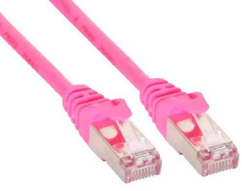Preisvergleich Produktbild InLine 72502M SF / UTP Patchkabel (2 m) rosa