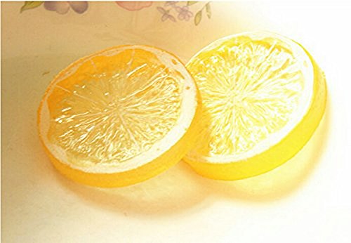 Da.Wa 5 Stück Künstliche Zitronenscheiben Deko Gefälschte Früchte - 7