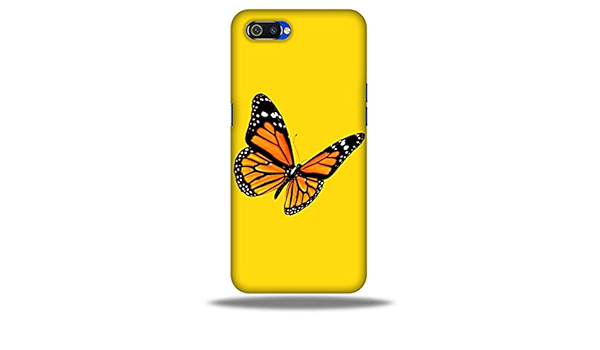 Letaps Colorful Designer Printed Mobile Back Hard Case And Cover For Realme C2 Butterfly Yellow Love Cute Wallpaper Amazon In Electronics