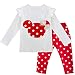 YiZYiF 2PCS Minnie Mouse Baby Girl Clothes Outfit Top Leggings Trousers Set Red 9-12 Months