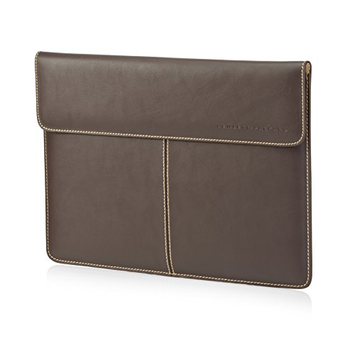 HP Premium  F3W21AA  Schutzh  lle aus Leder  f  r Ultrabooks  Notebooks  33 8 cm  13 3 Zoll  braun