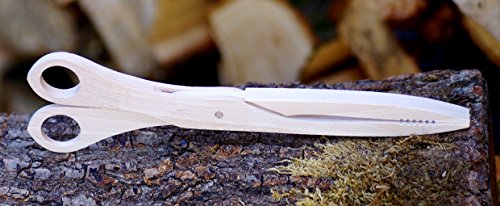 2 Stück – Schere aus Buchenholz Gurkenzange Grillzange Krautzange Zange Küchen Holz je 2,80 € - 4