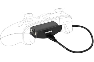 Hama Zestaw do ładowania kontrolera Xbox serii X/S (kabel 2,5m, jednoczesne granie i ładowanie, wskażnik naładowania akumulatora, 1 400 mAh, czas grania ok. 11h) czarny