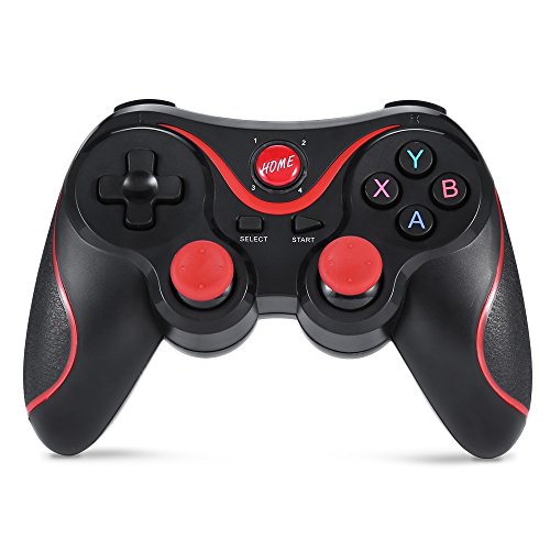 Preisvergleich Produktbild bisozer X3 Bluetooth Gamepad Draht Wireless Wiederaufladbar Game Controller Unterstützung für Smart Phone, Pad, TV, TV Box mit Android-Plattform 3,2 und vor